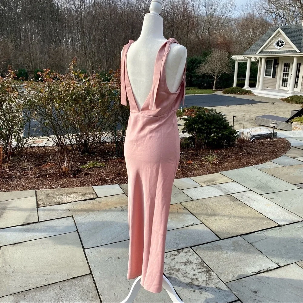 NWT Sachin & Babi Hudson Satin Midi Dress in Dusty Rose Size 10 - Picture 9 of 14